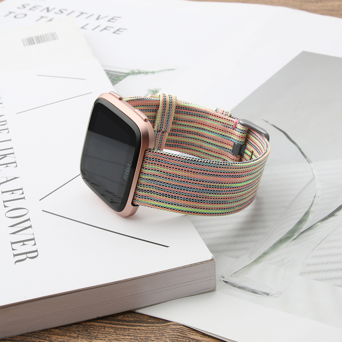 Bracelet boucle sport en nylon Fitbit Versa - coloré