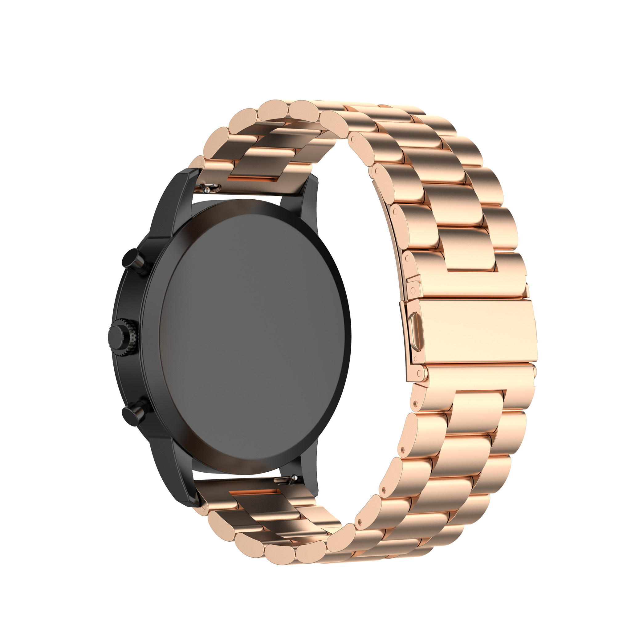 Bracelet acier perles Huawei Watch GT - rose or