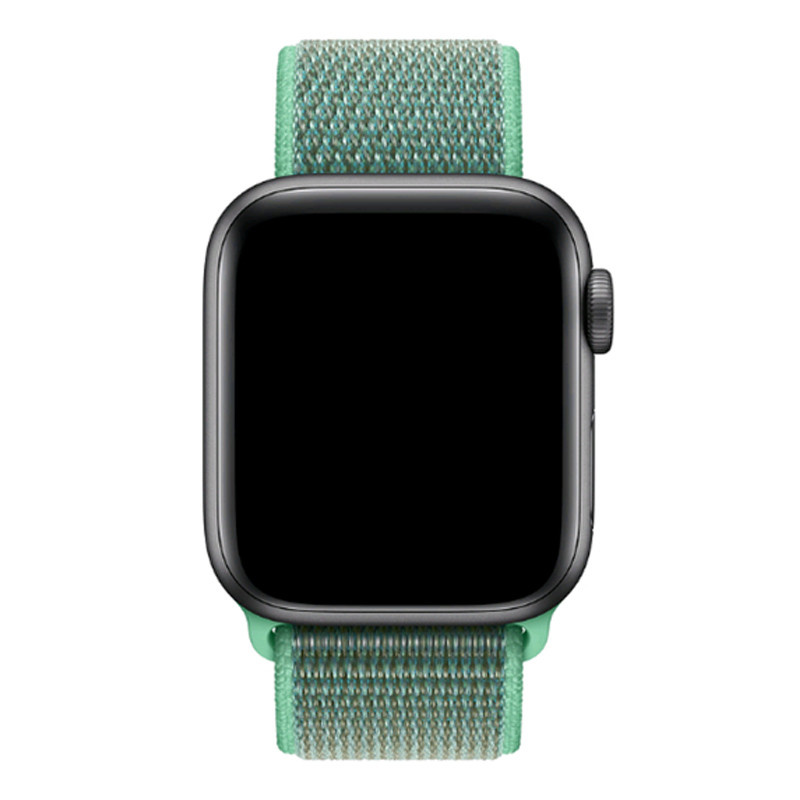 Bracelet boucle sport en nylon Apple Watch - vert menthe