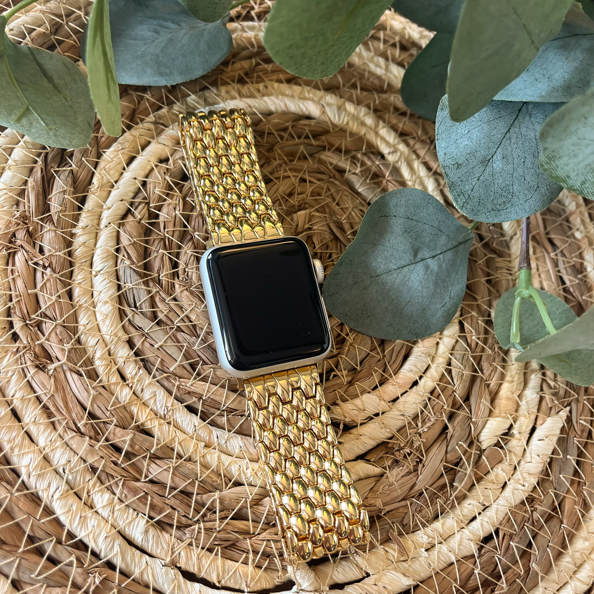 Bracelet acier dragon Apple Watch - or