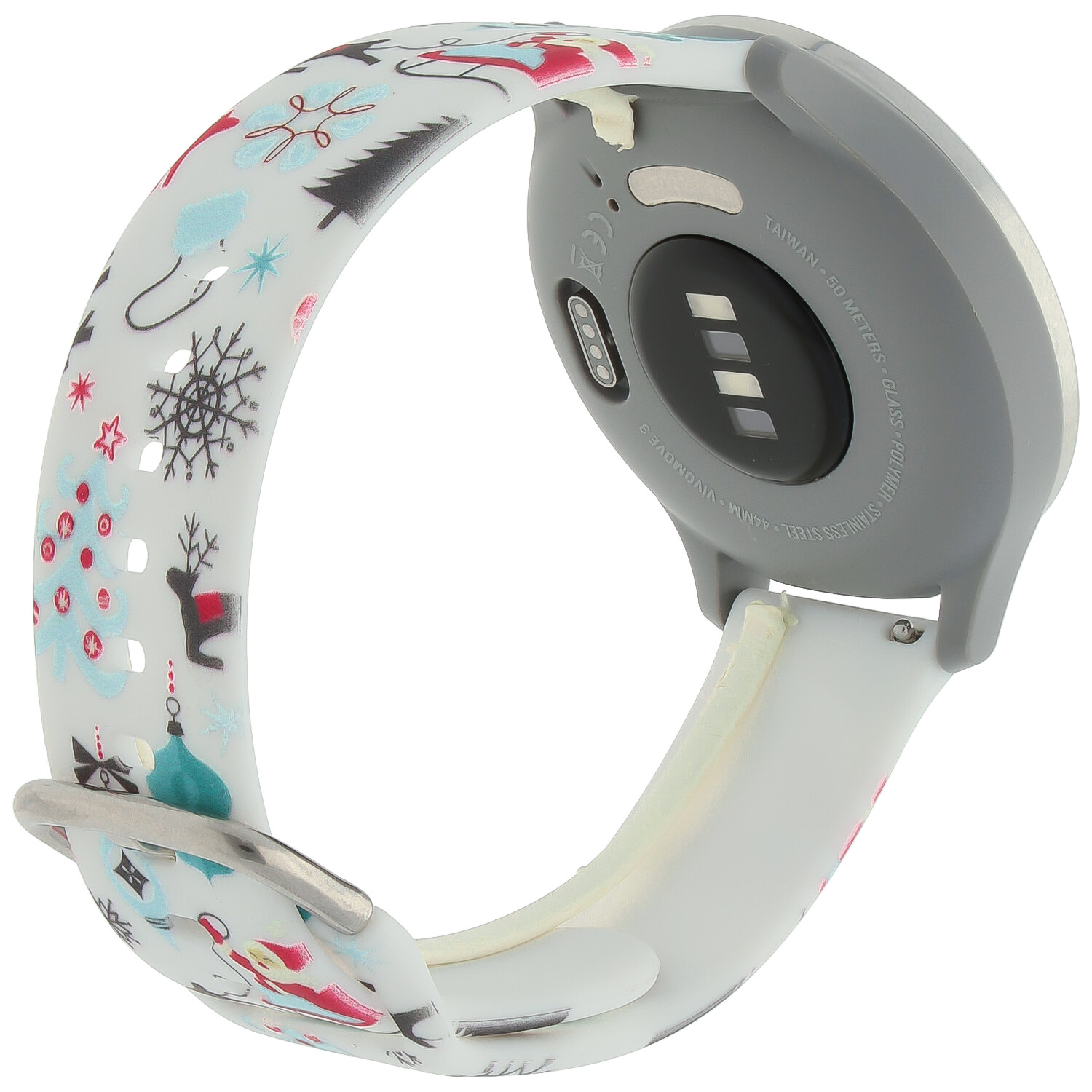 Bracelet sport imprimé Huawei Watch GT - blanc de Noël
