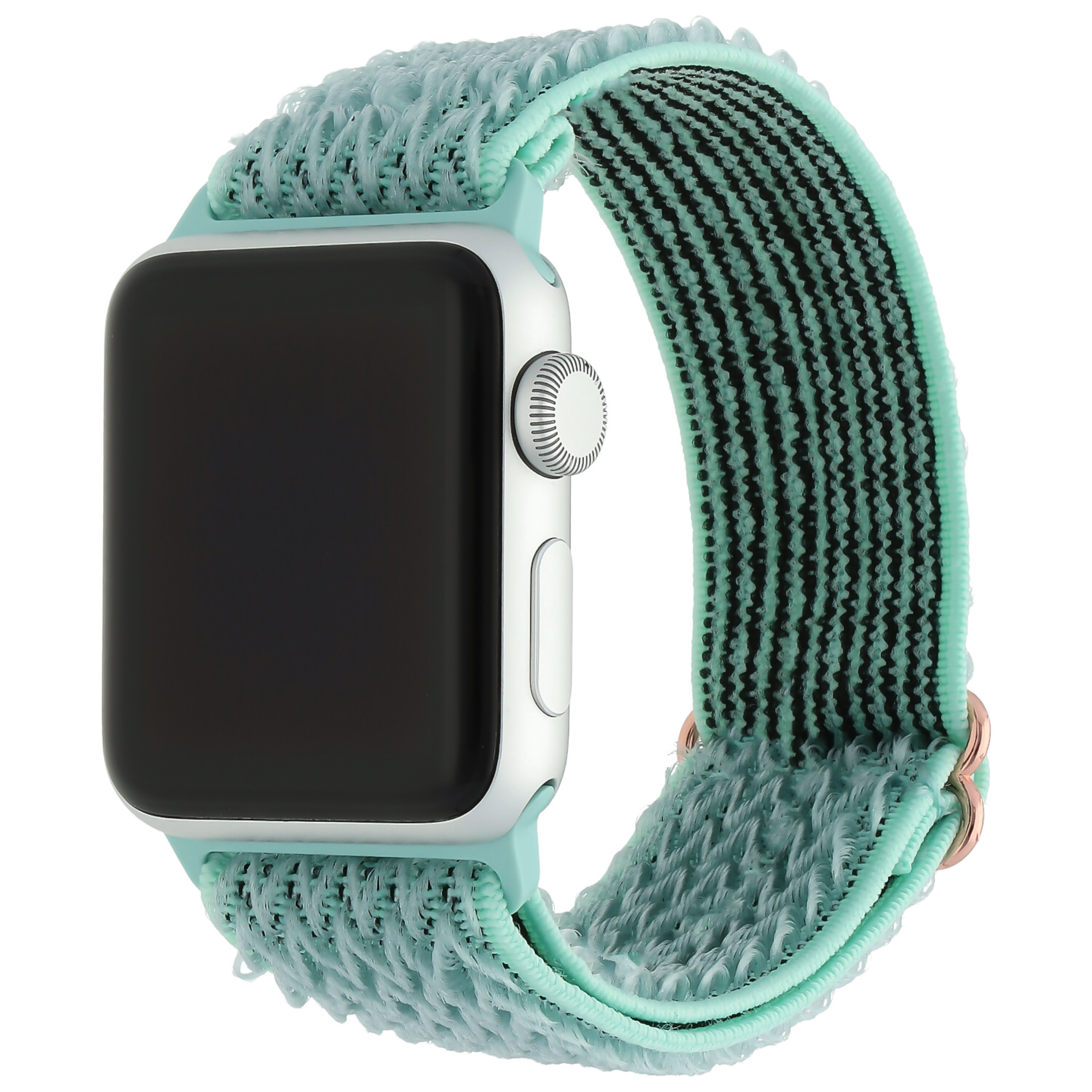 Bracelet Apple Watch nylon tissé réglable (bleu