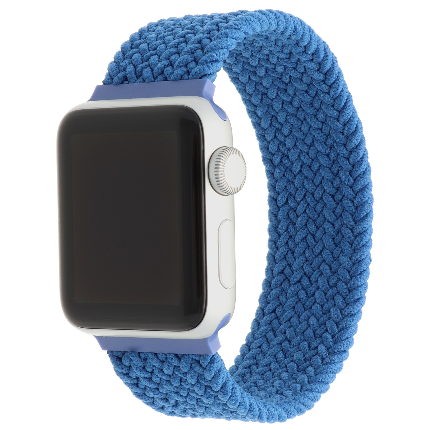Bracelet nylon Boucle unique tressé Apple Watch - bleu atlantique