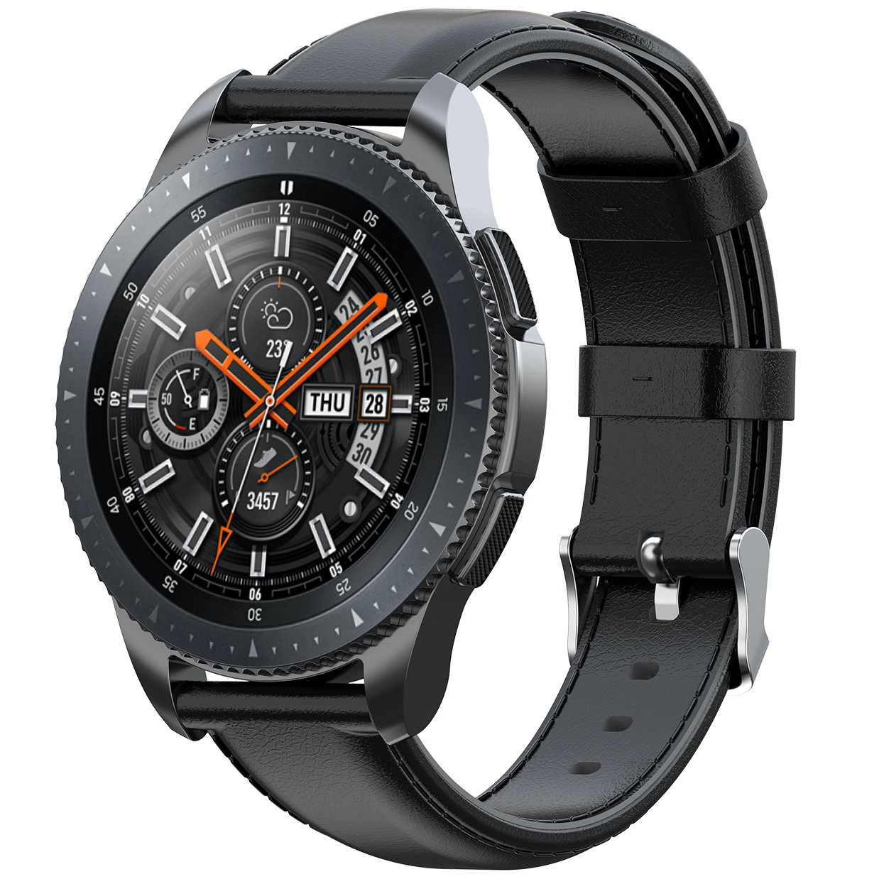 Bracelet en cuir Huawei Watch GT- noir