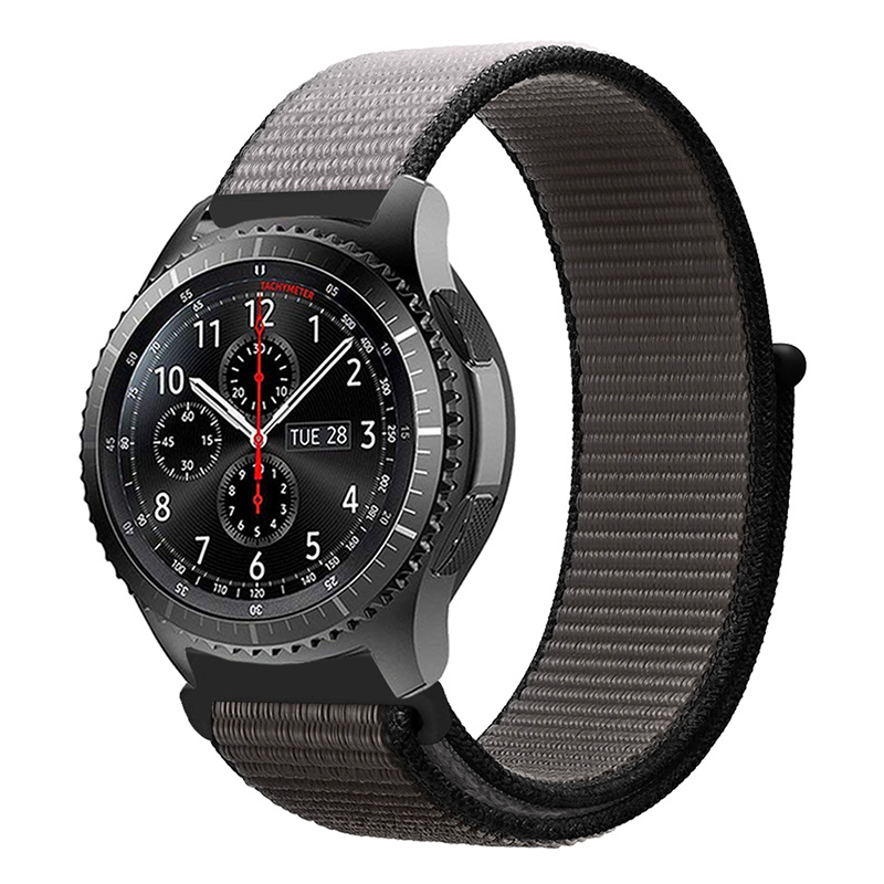 Bracelet boucle sport en nylon Samsung Galaxy Watch - gris ancre