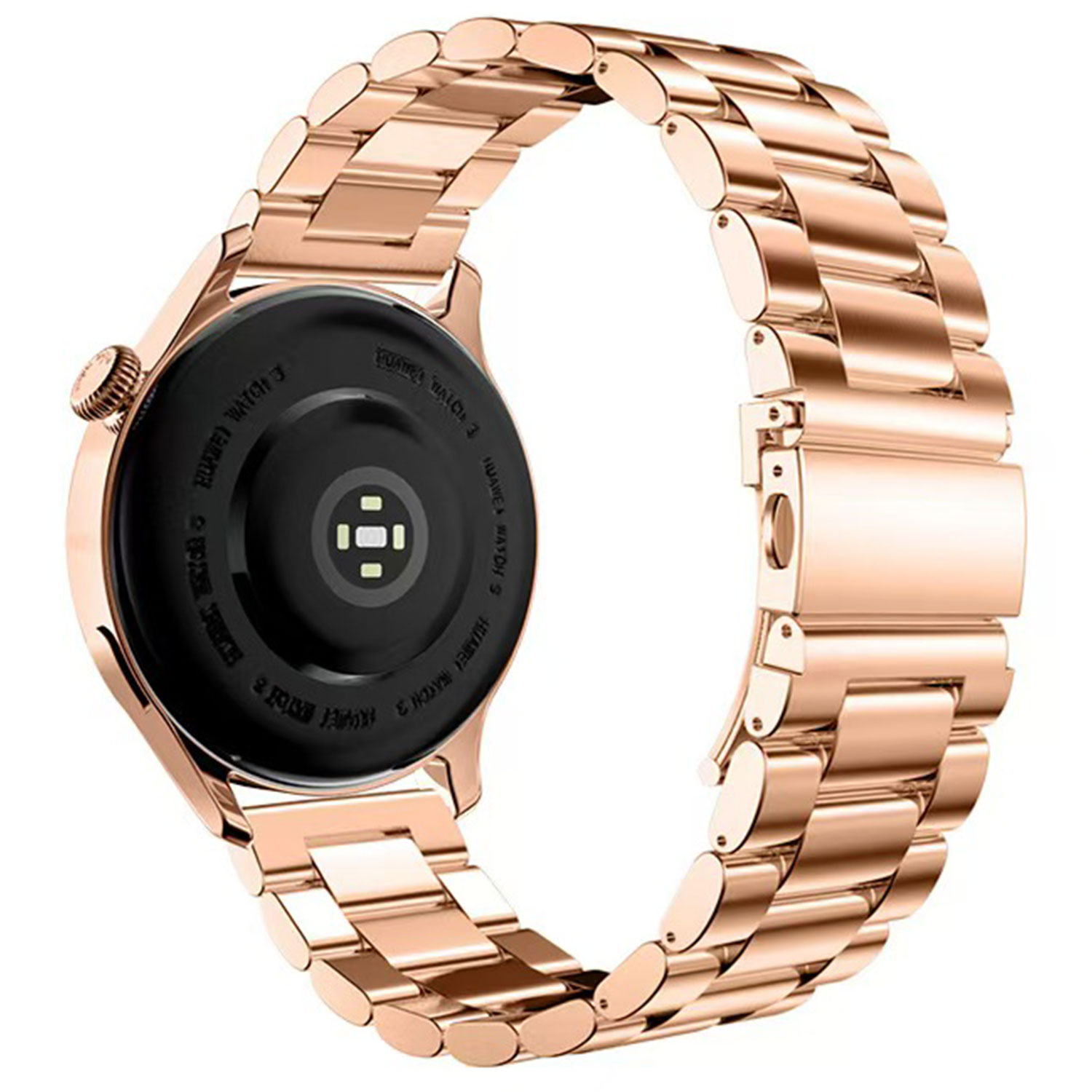 Bracelet acier à maillons perlés Samsung Galaxy Watch Ultra - or rose