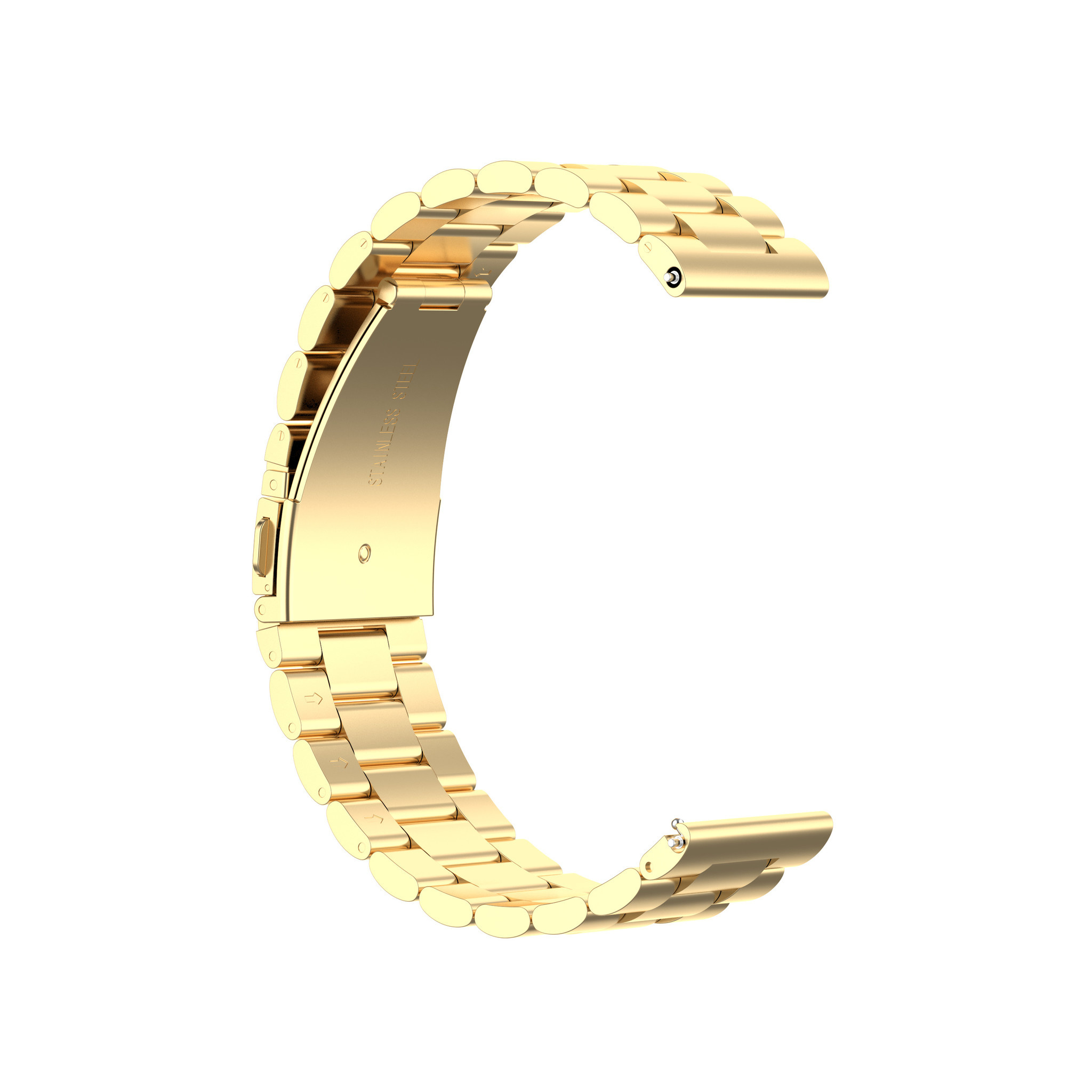 Bracelet acier perles Samsung Galaxy Watch - or