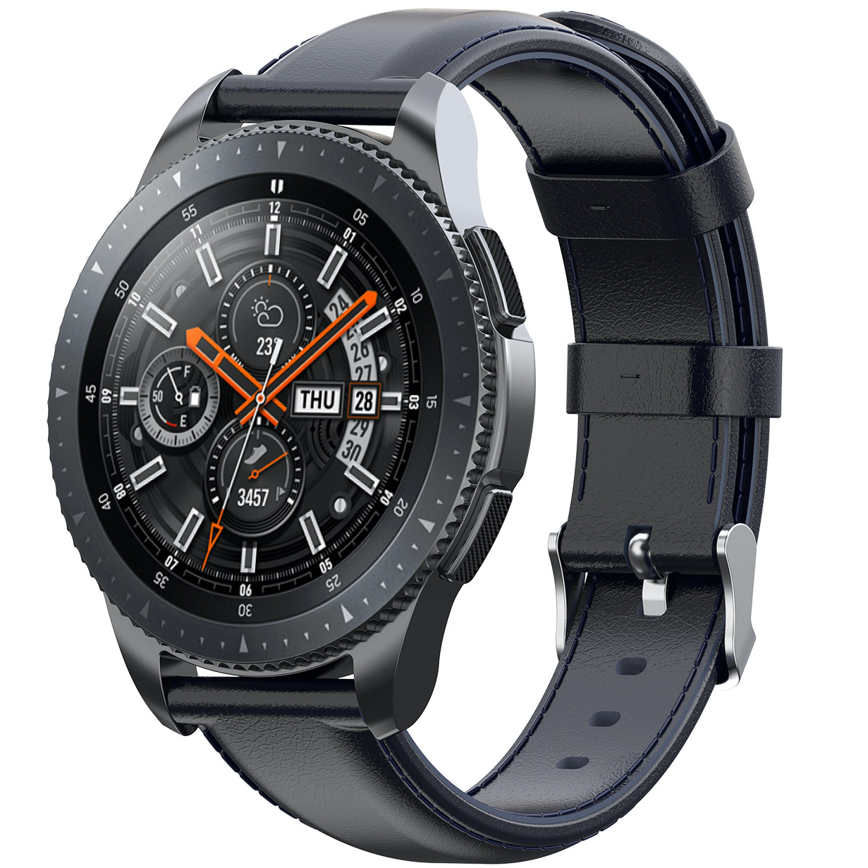 Bracelet en cuir Huawei Watch GT- bleu foncé