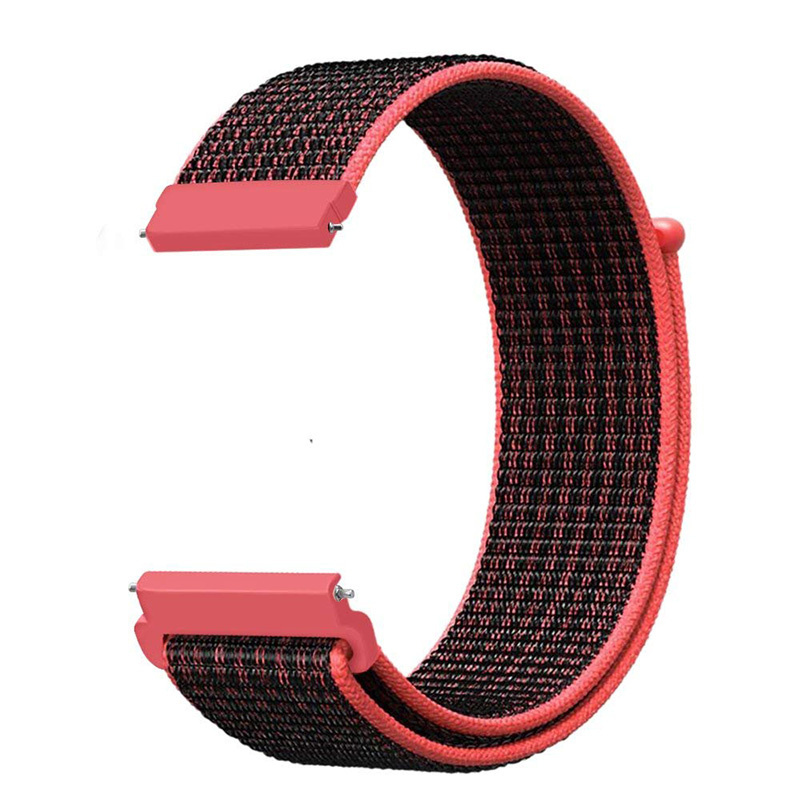Bracelet boucle sport en nylon Garmin Vivoactive / Vivomove - rose noir
