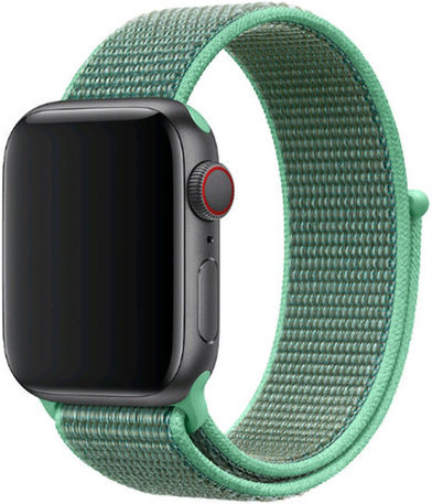 Bracelet boucle sport en nylon Apple Watch - vert menthe