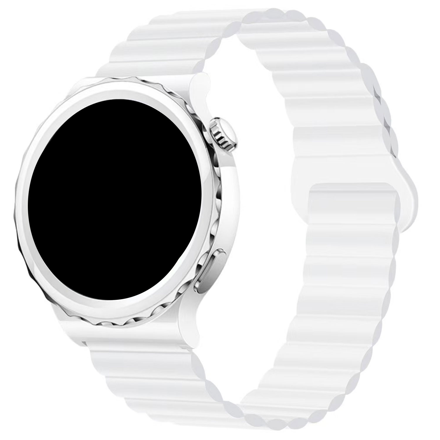 Bracelet magnétique en silicone Samsung Galaxy Watch 6 - blanc