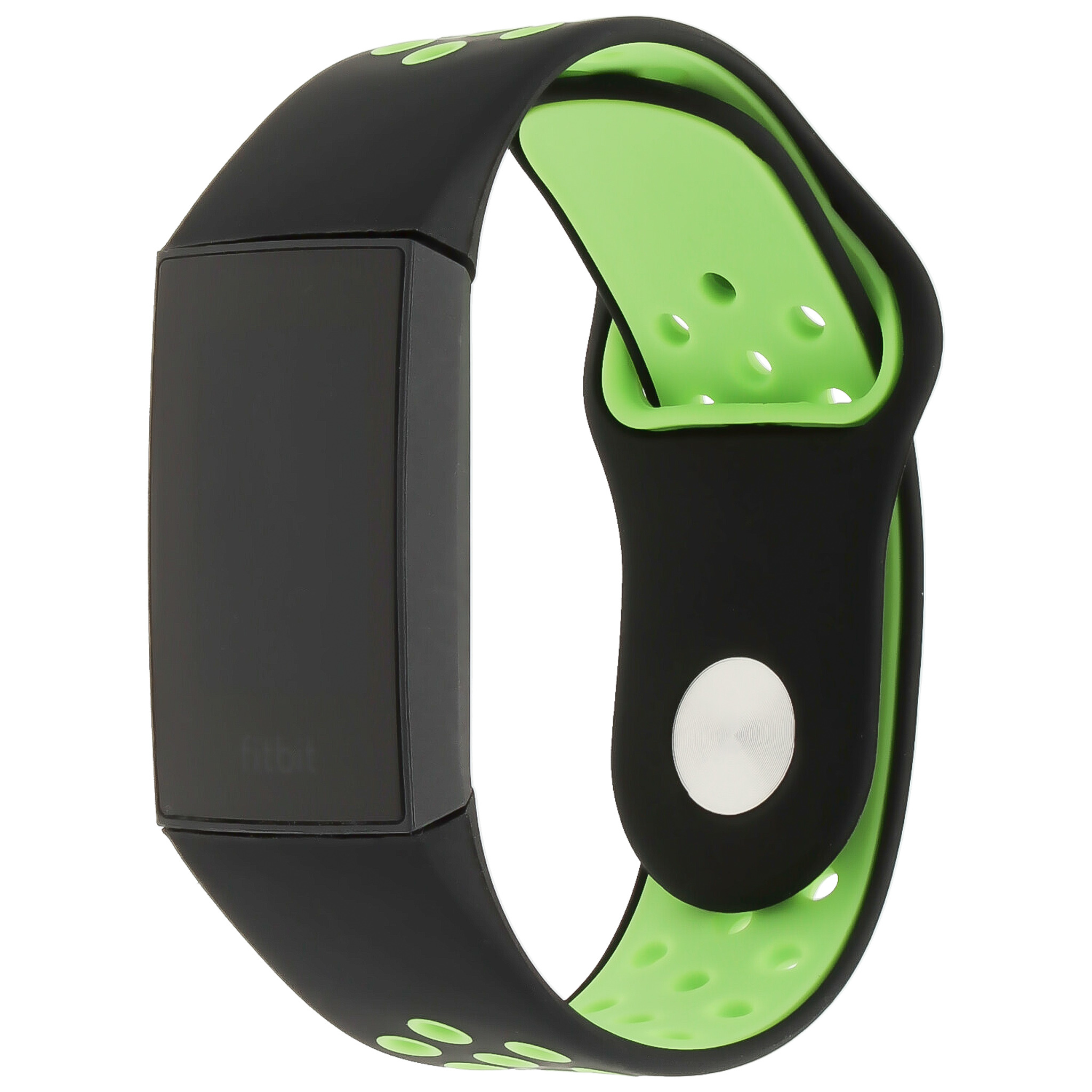 Bracelet sport double Fitbit Charge 3 & 4 - noir vert