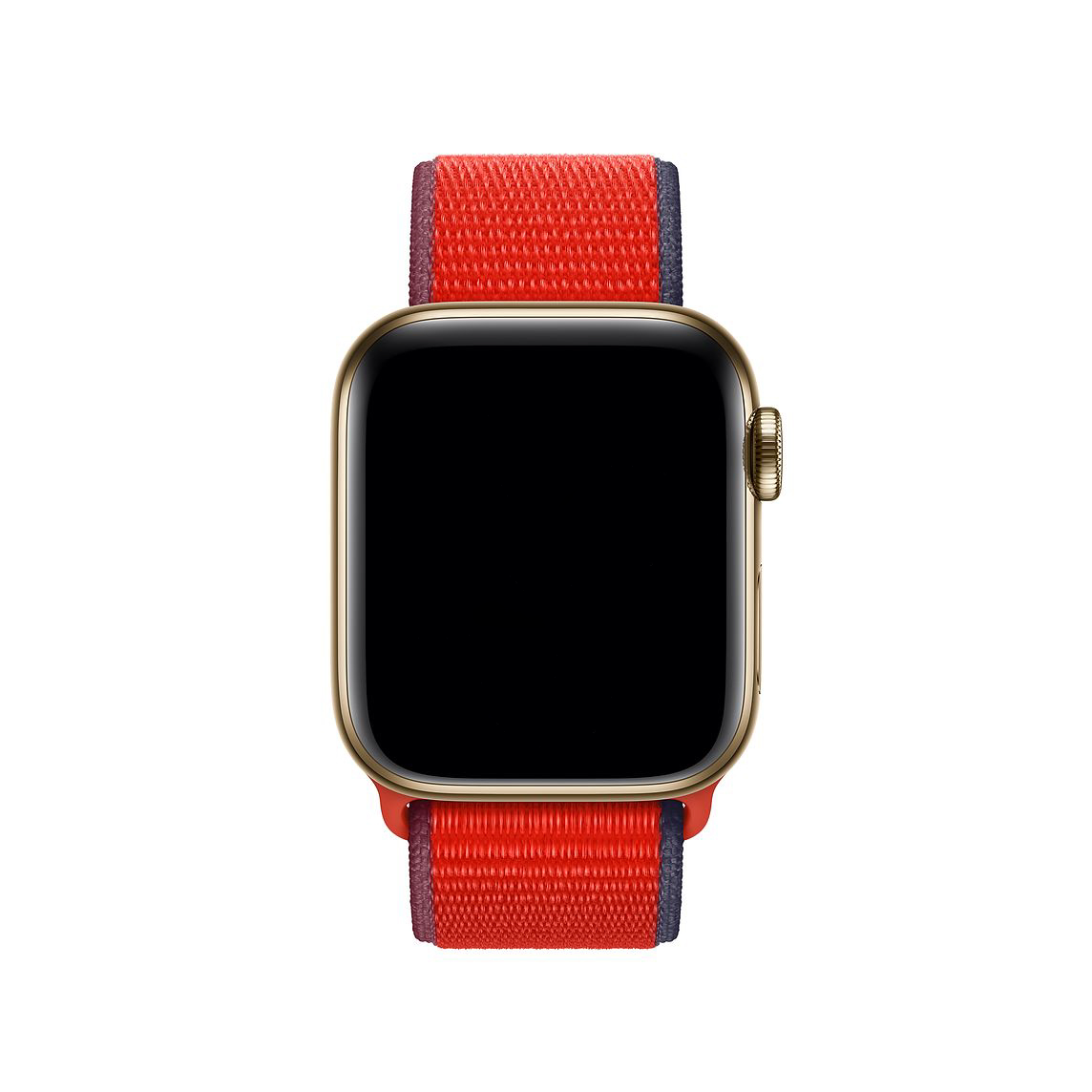 Bracelet boucle sport en nylon Apple Watch - rouge tricolore