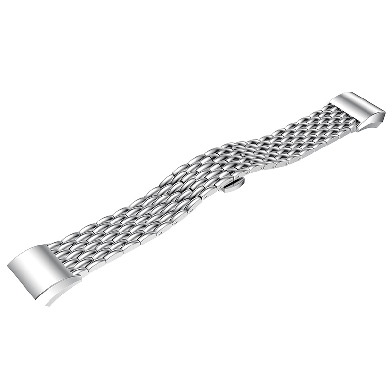 Bracelet acier dragon Fitbit Charge 3 & 4 - argent