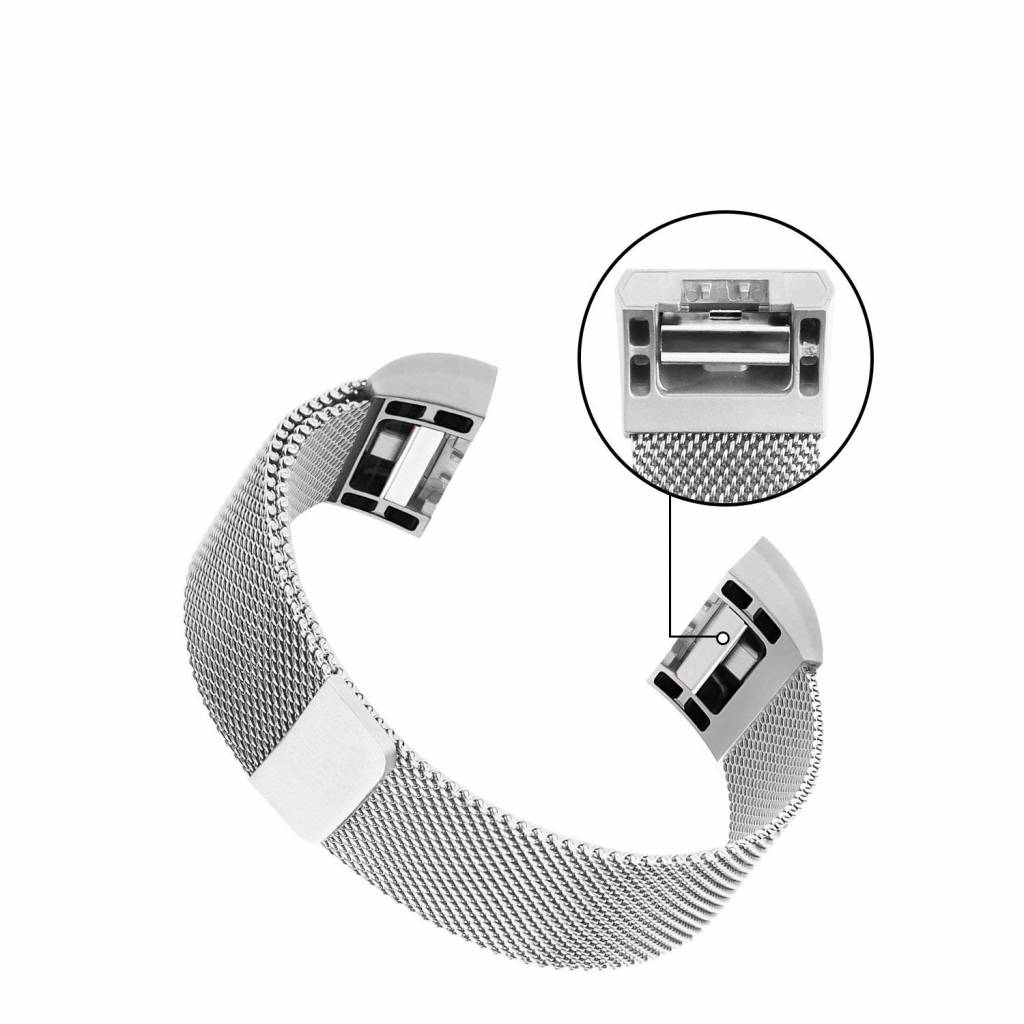 Bracelet milanais Fitbit Charge 2 - argent
