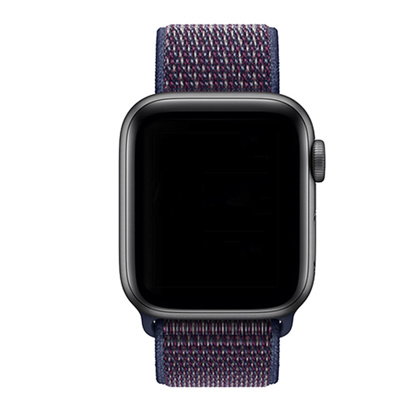 Bracelet boucle sport en nylon Apple Watch sportif - indigo