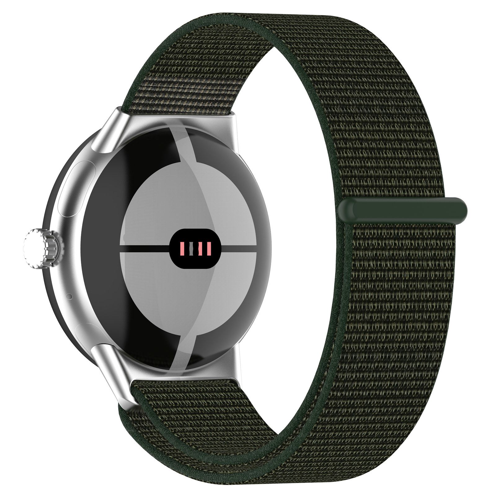 Bracelet boucle sport en nylon Google Pixel Watch - vert