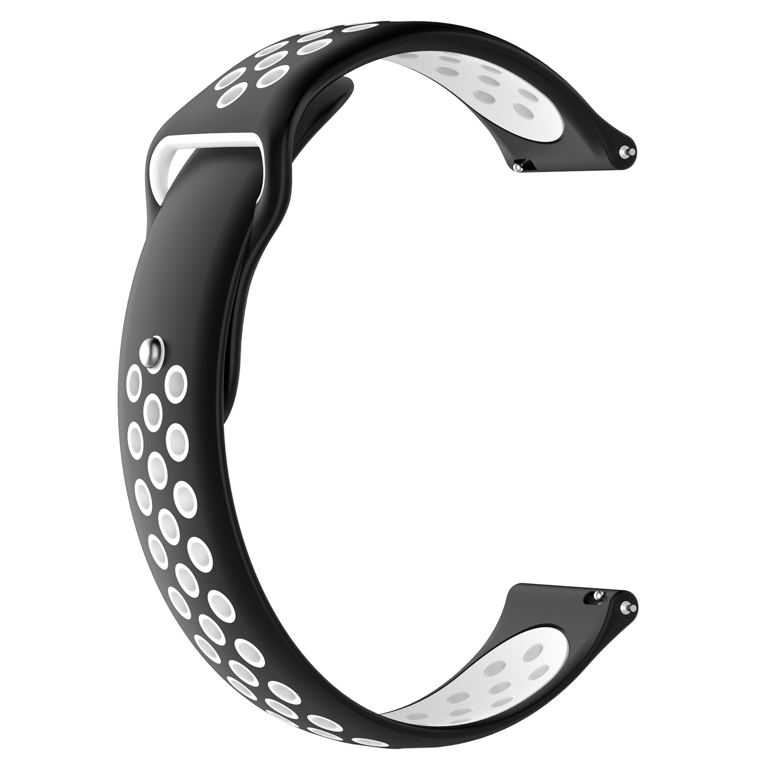 Bracelet sport double Huawei Watch GT - noir blanc