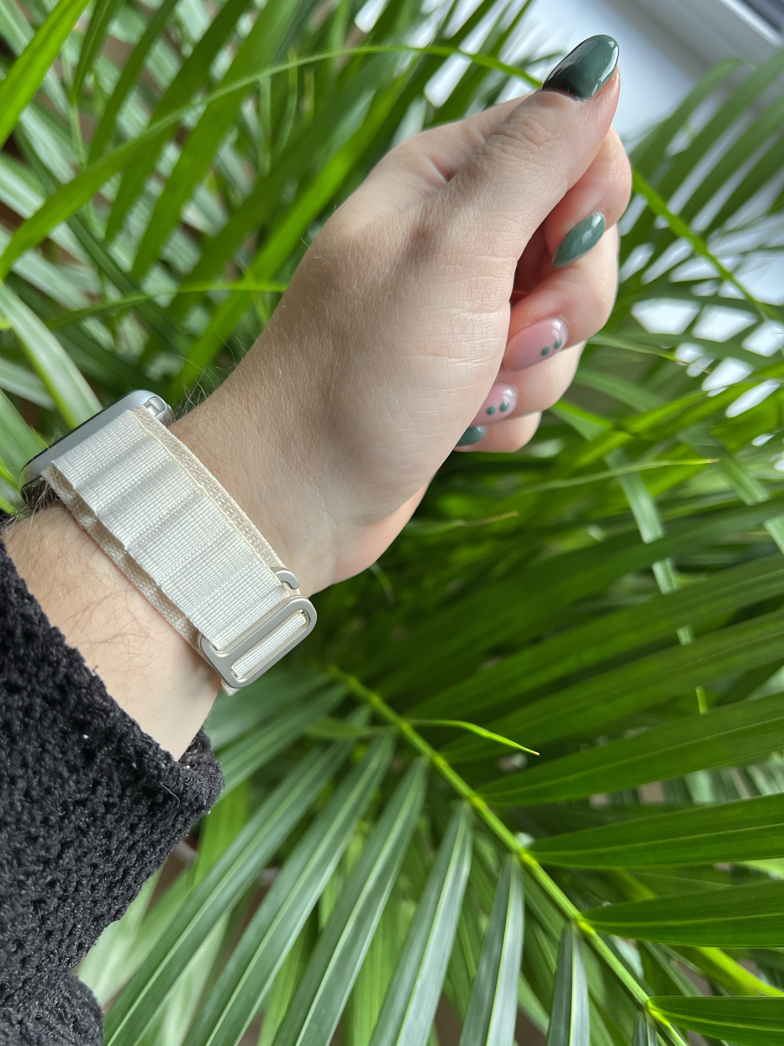 Bracelet Alpine en nylon Apple Watch - lumière stellaire