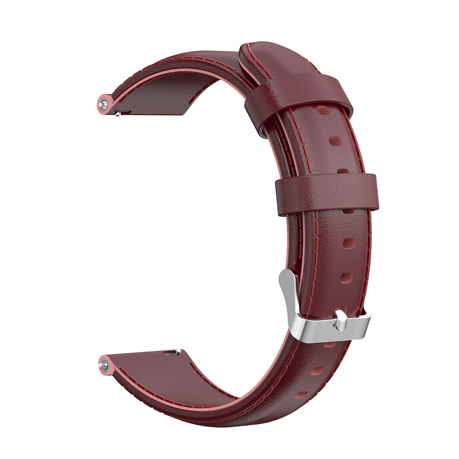 Bracelet en cuir Huawei Watch GT- rouge vin