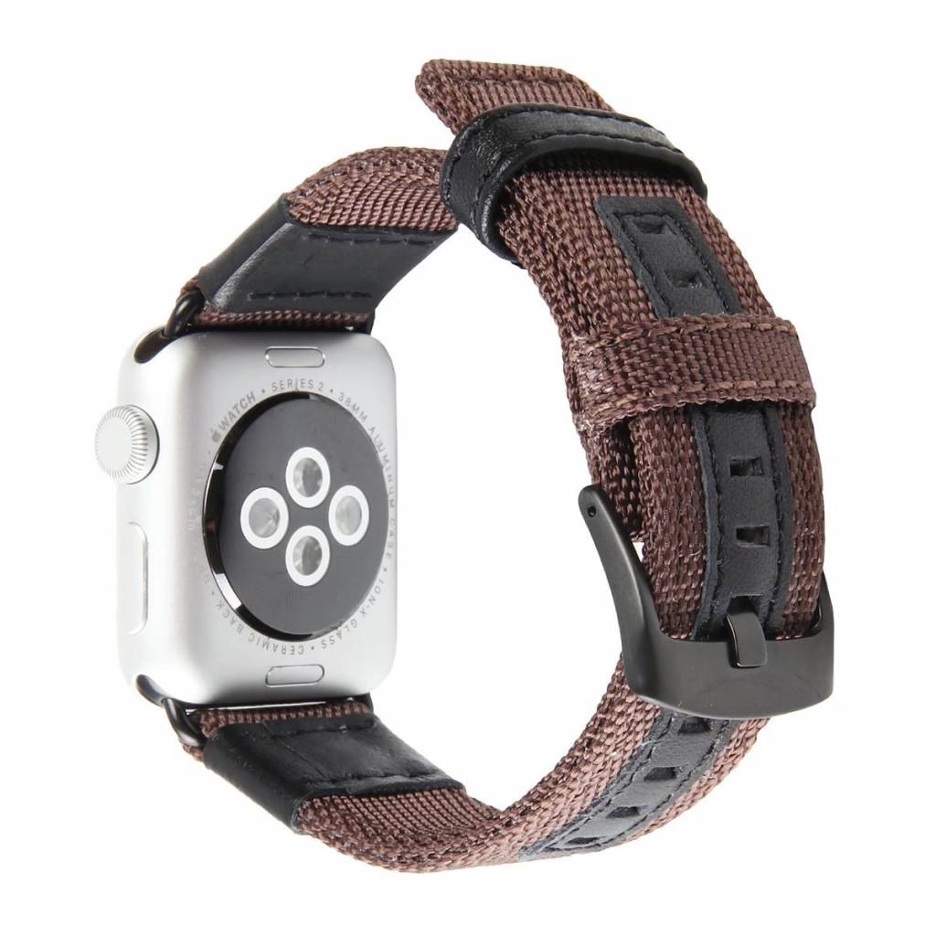 Bracelet nylon militaire Apple Watch - marron