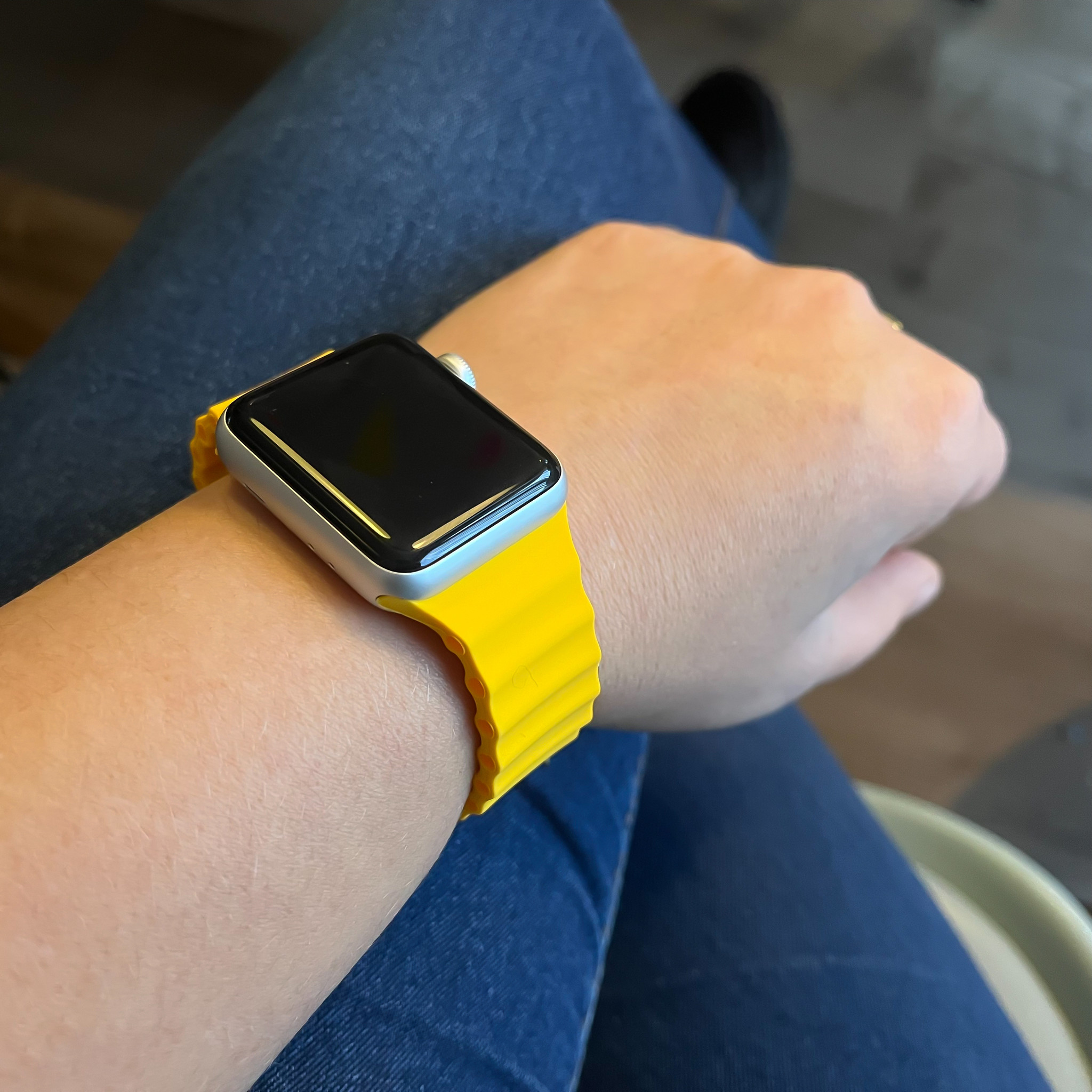 Bracelet sport Océan Apple Watch - jaune