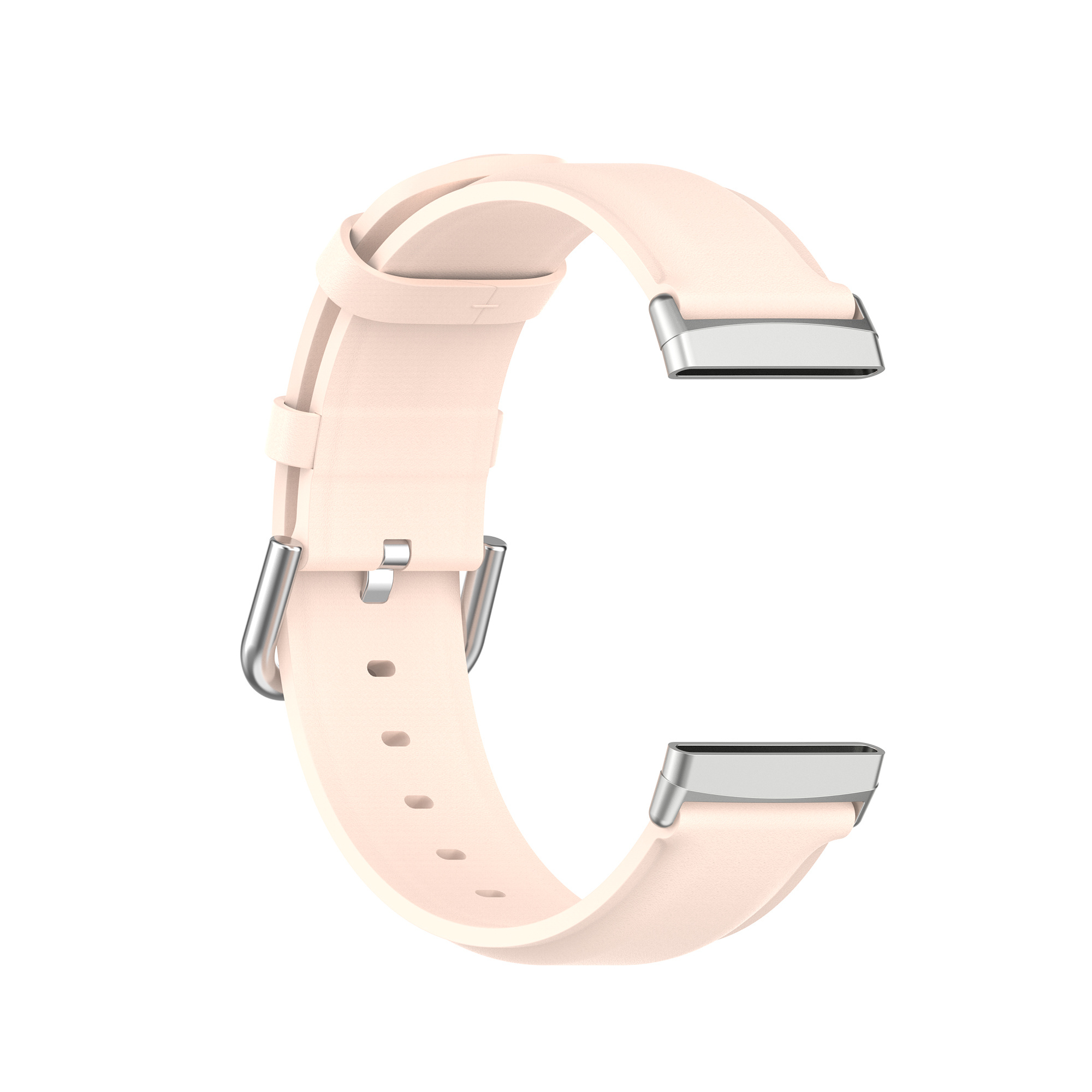 Bracelet en cuir Fitbit Versa 3 / Sense - rose