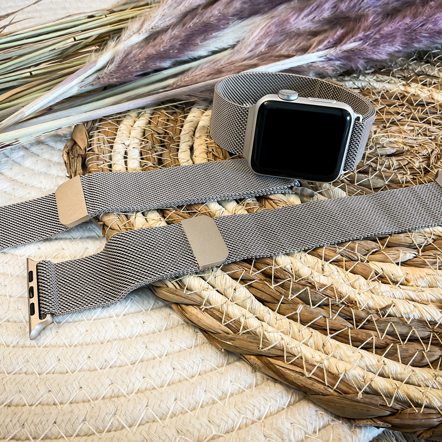 Bracelet milanais Apple Watch - lumière stellaire