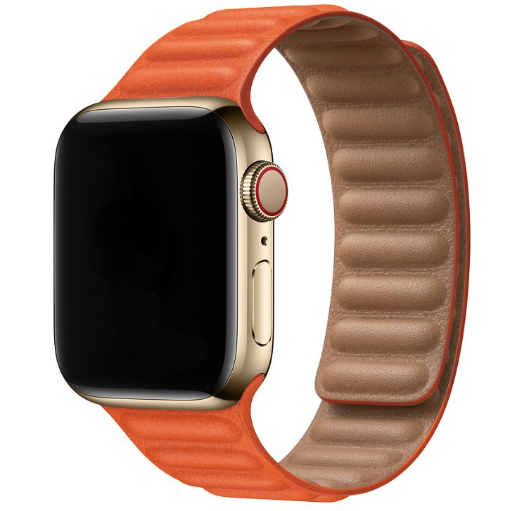 Bracelet en cuir solo Apple Watch - coucher de soleil