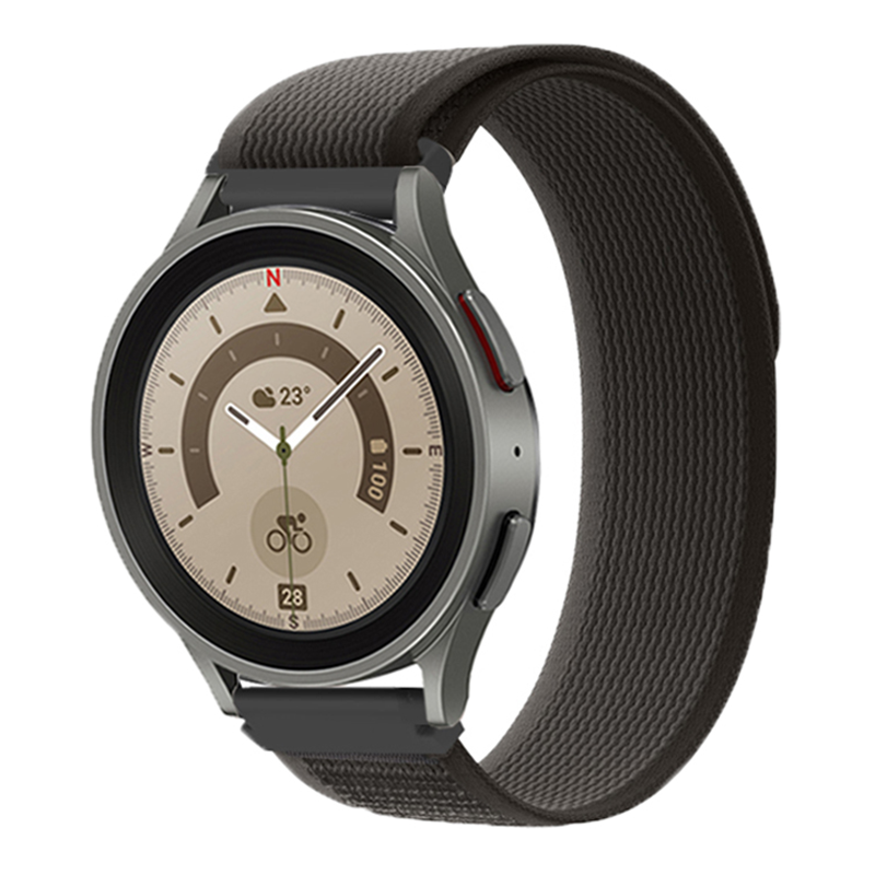 Bracelet Boucle Trail en nylon Samsung Galaxy Watch - noir gris