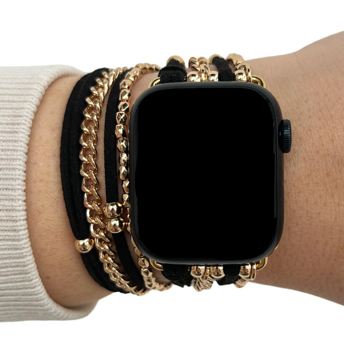 Bracelet à bijoux Apple Watch – Nancy or noir