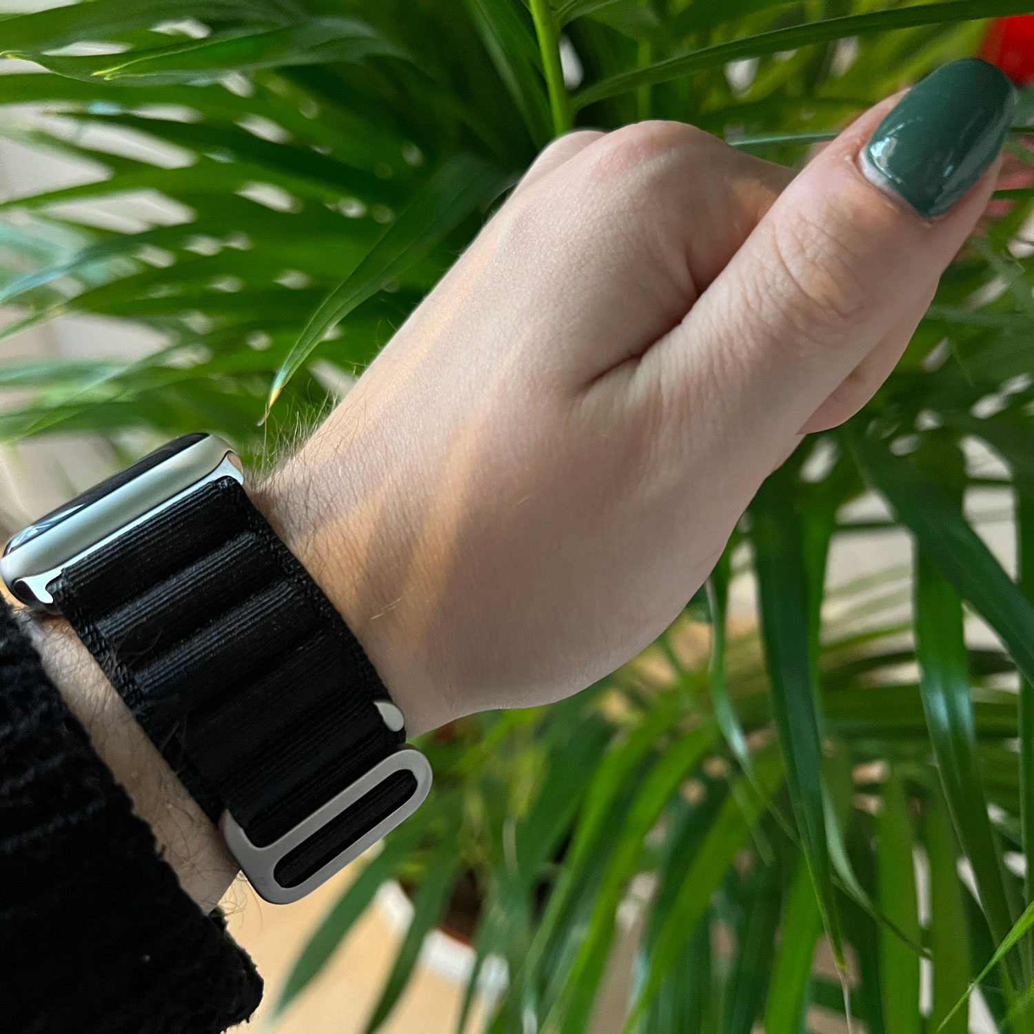 Bracelet Alpine en nylon Apple Watch - noir