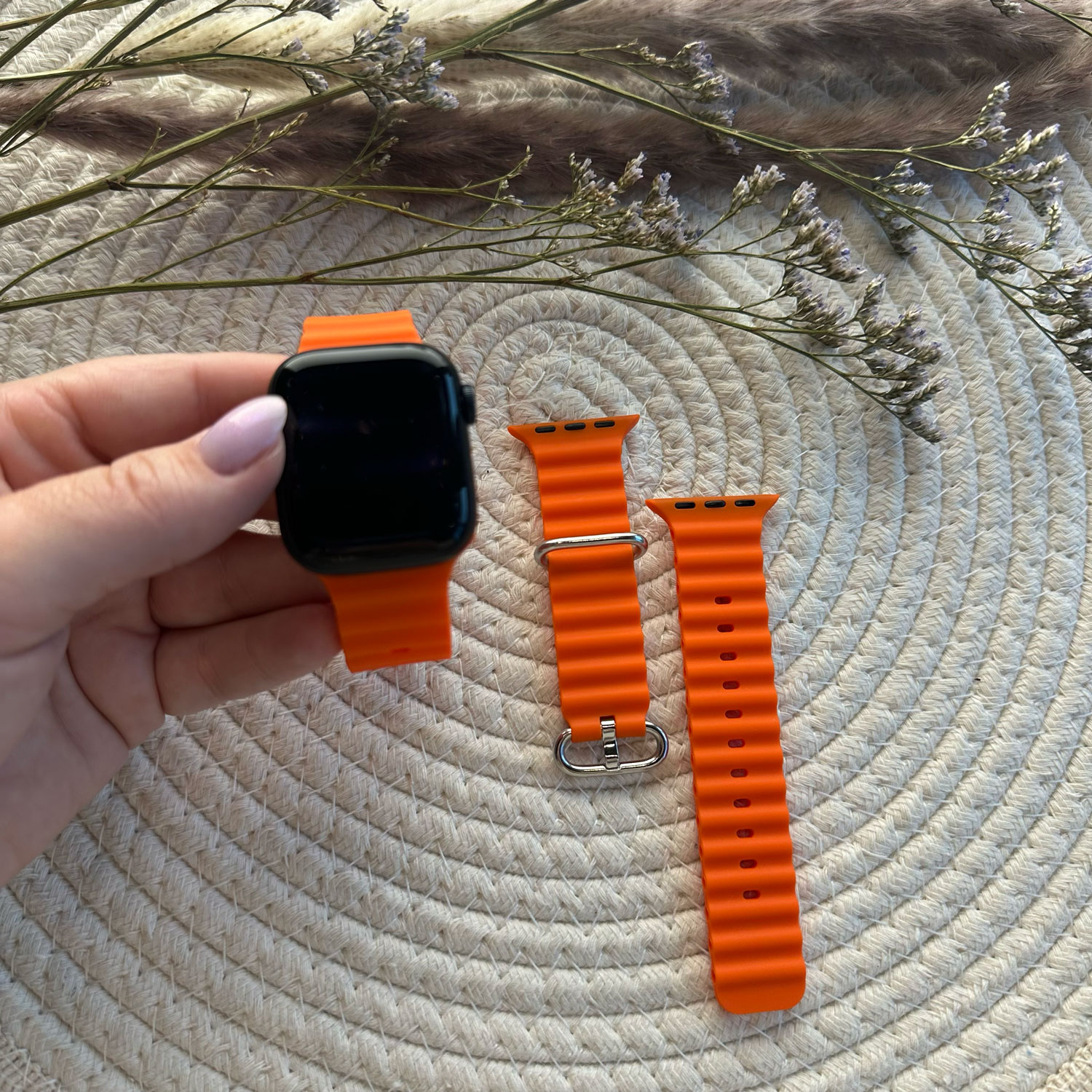 Bracelet sport Océan Apple Watch - orange