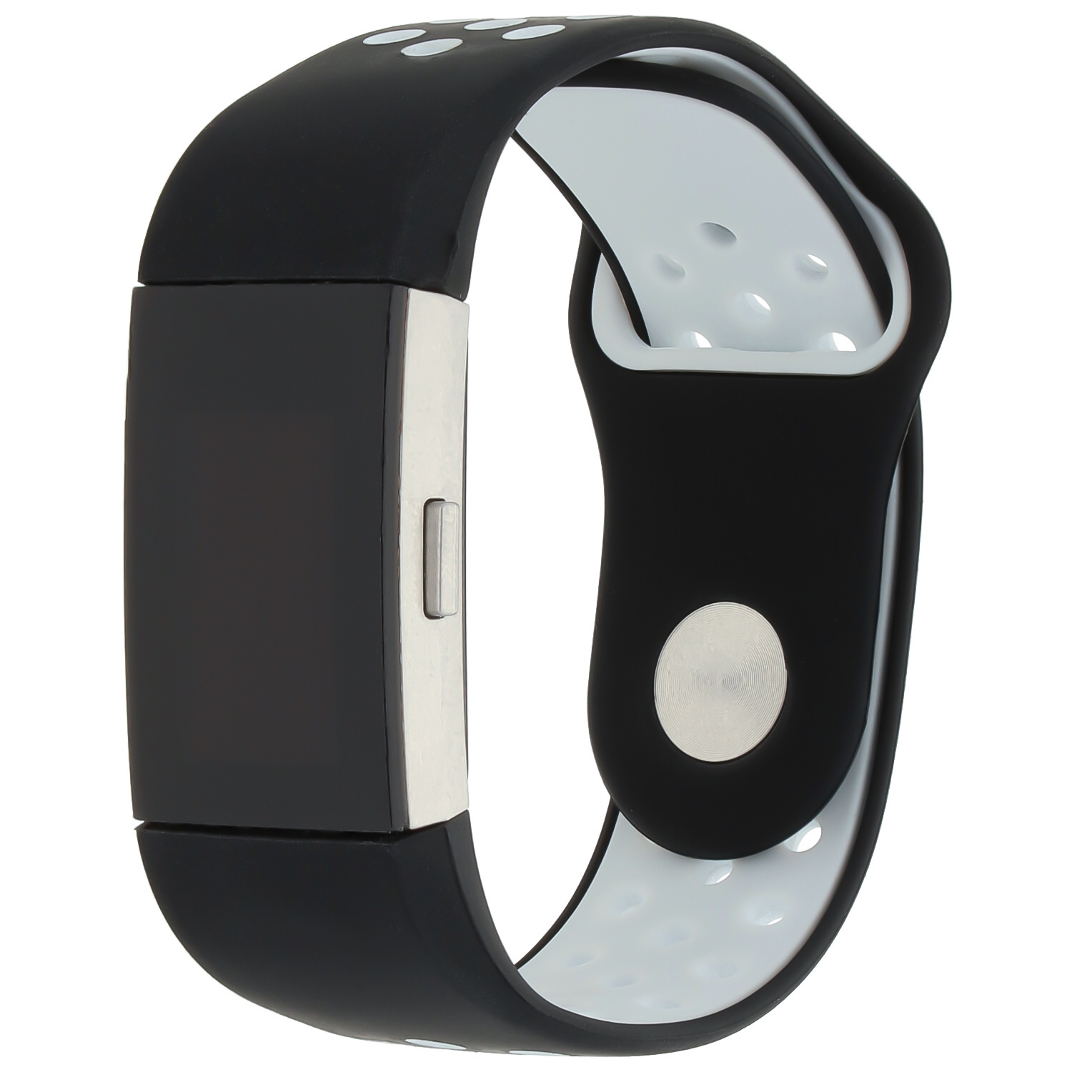 Bracelet sport double Fitbit Charge 2 - noir blanc