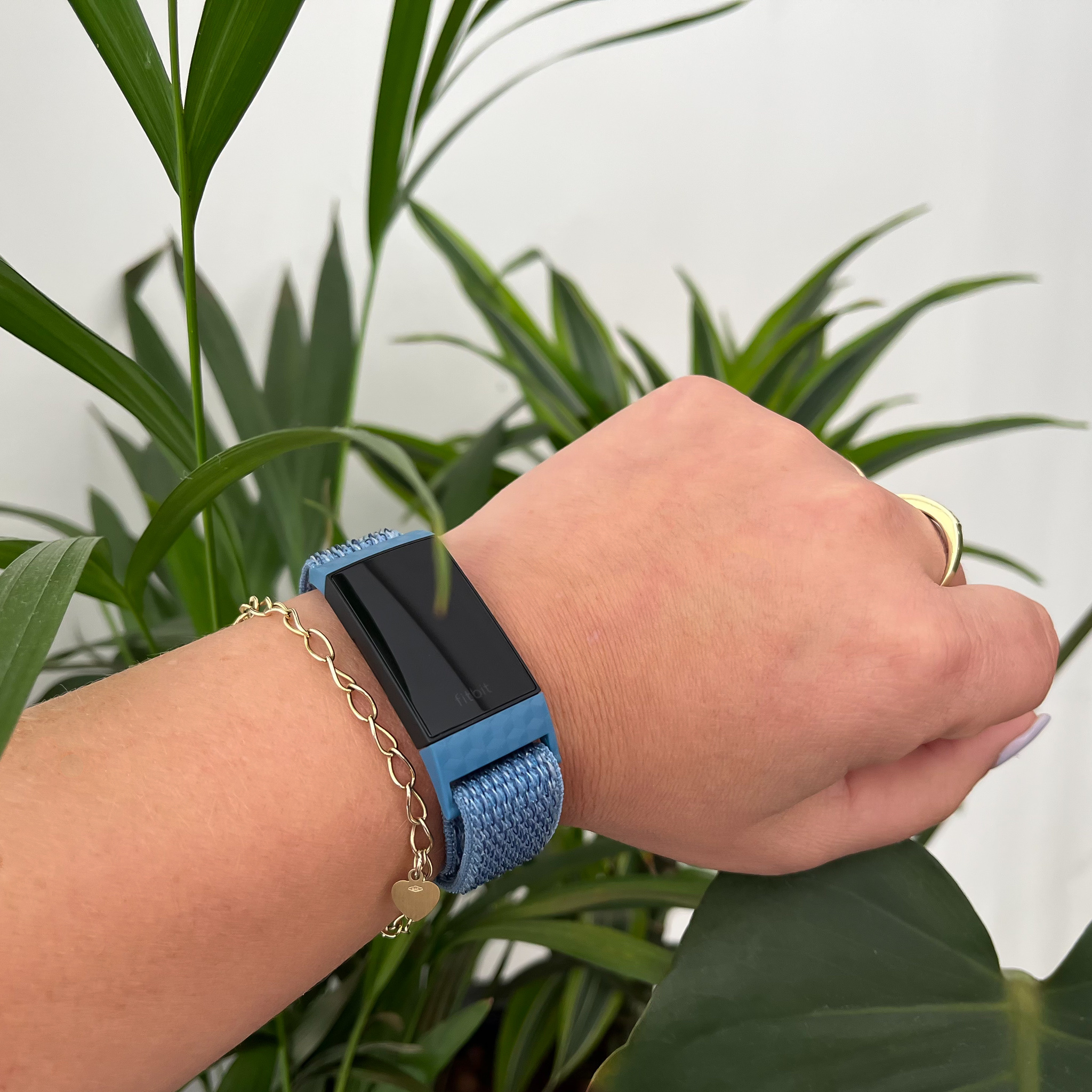 Bracelet boucle sport en nylon Fitbit Charge 3 & 4 - bleu cape