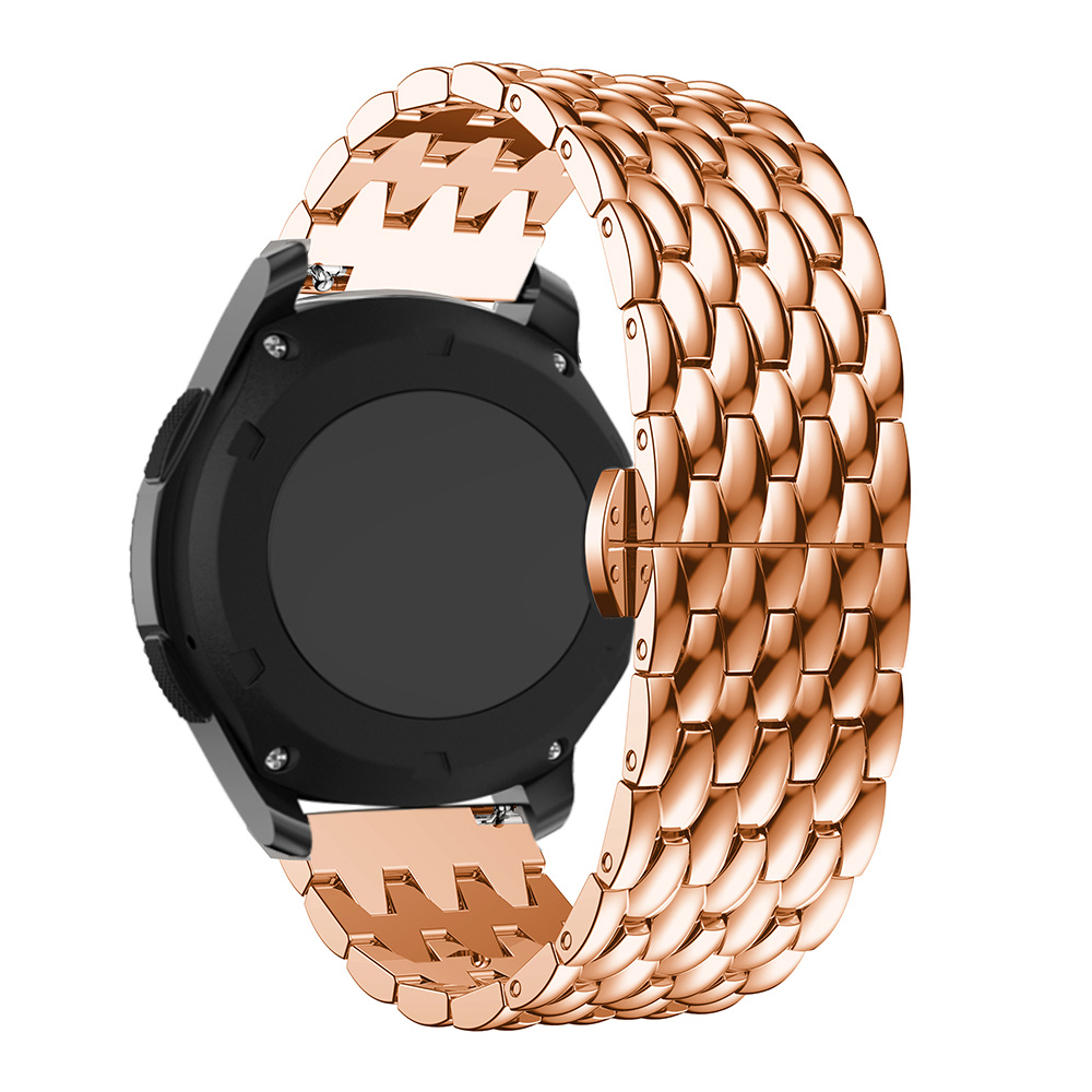 Bracelet acier dragon Samsung Galaxy Watch - or rose