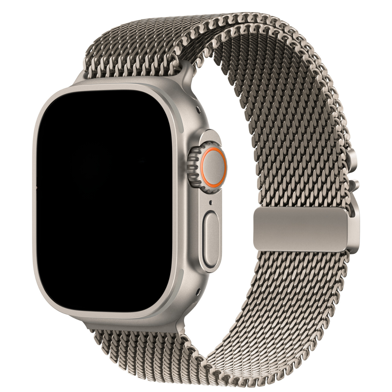 Bracelet à boucle Milanais Apple Watch - titane naturel