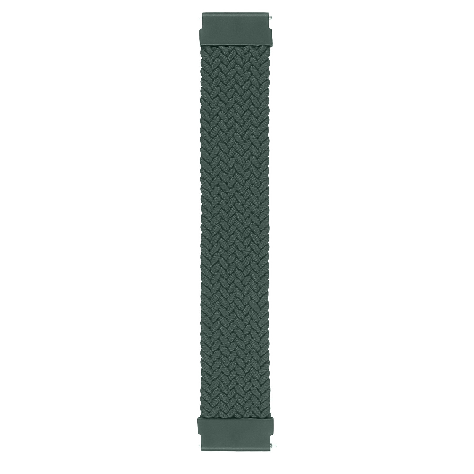 Bracelet nylon Boucle unique tressé Samsung Galaxy Watch - vert inverness