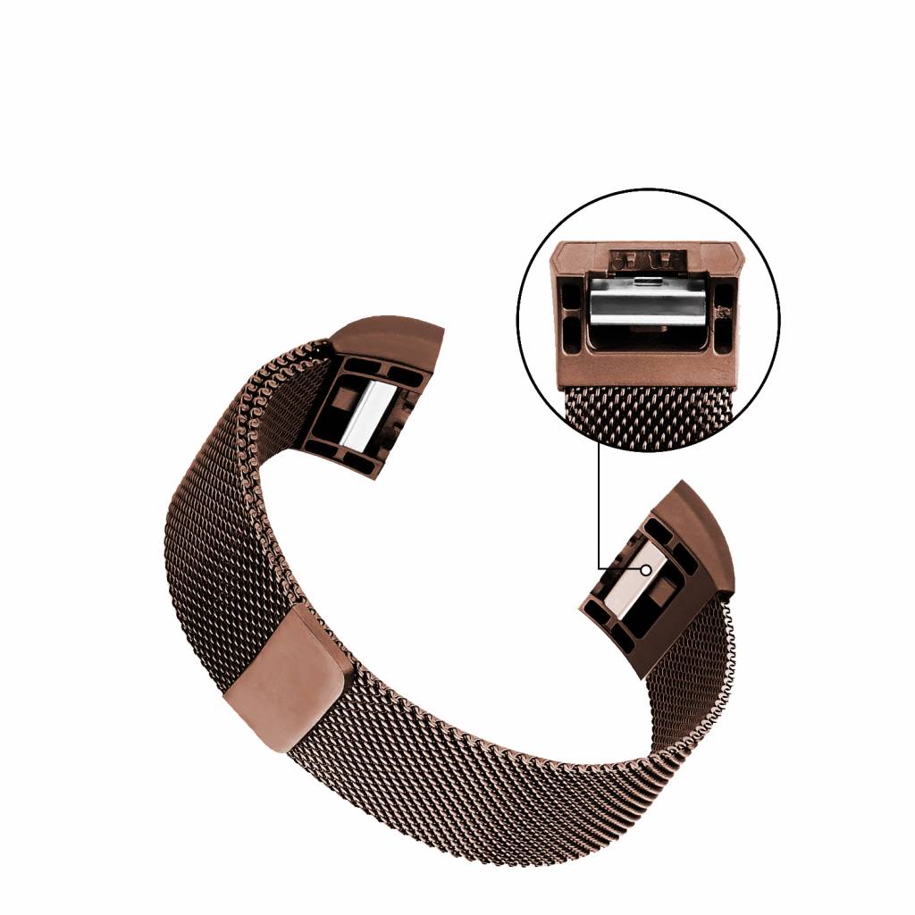 Bracelet milanais Fitbit Charge 2 - marron