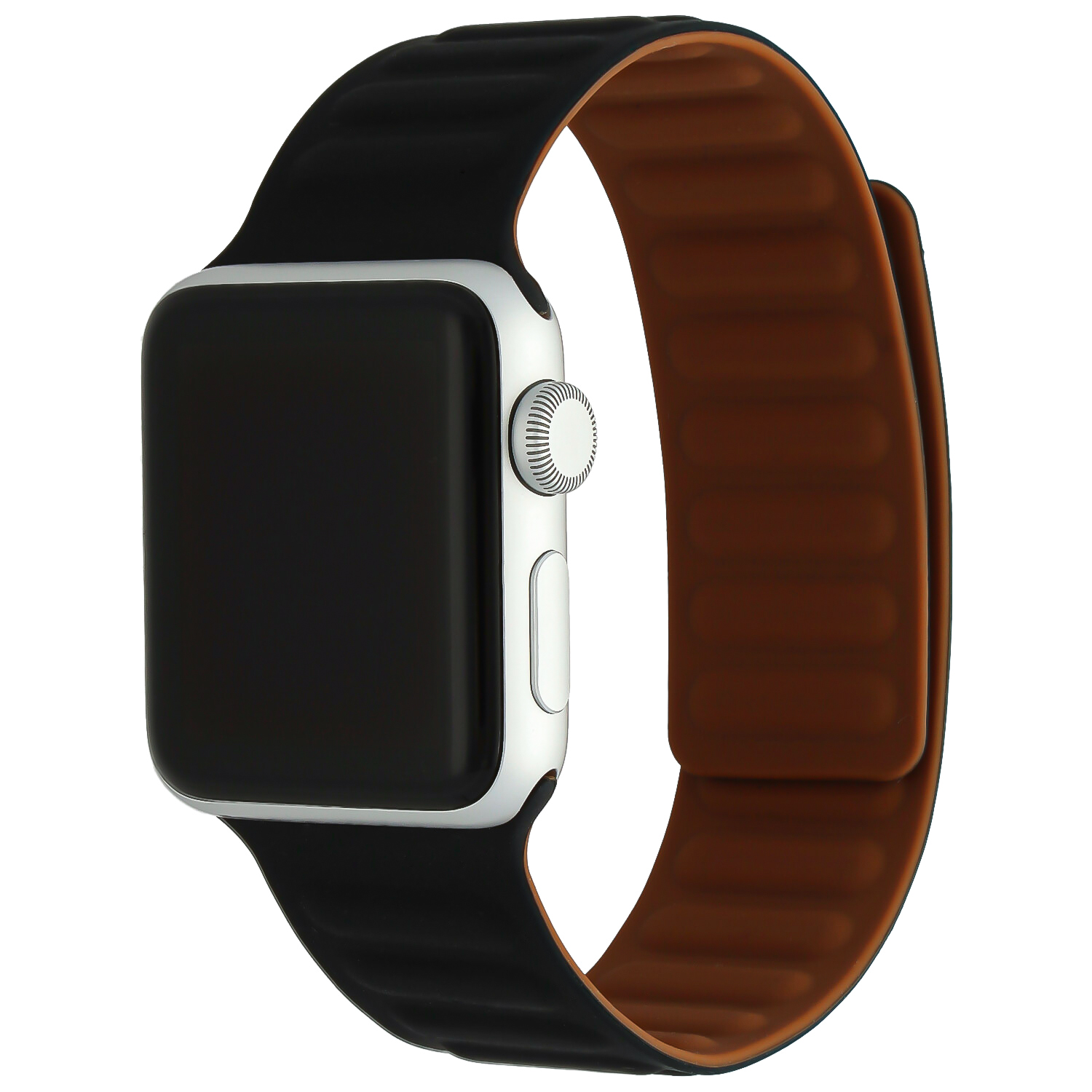 Bracelet sport solo côtelé Apple Watch - noir