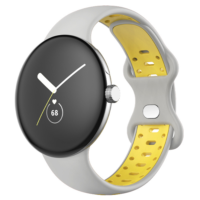 Bracelet sport double Google Pixel Watch - gris jaune