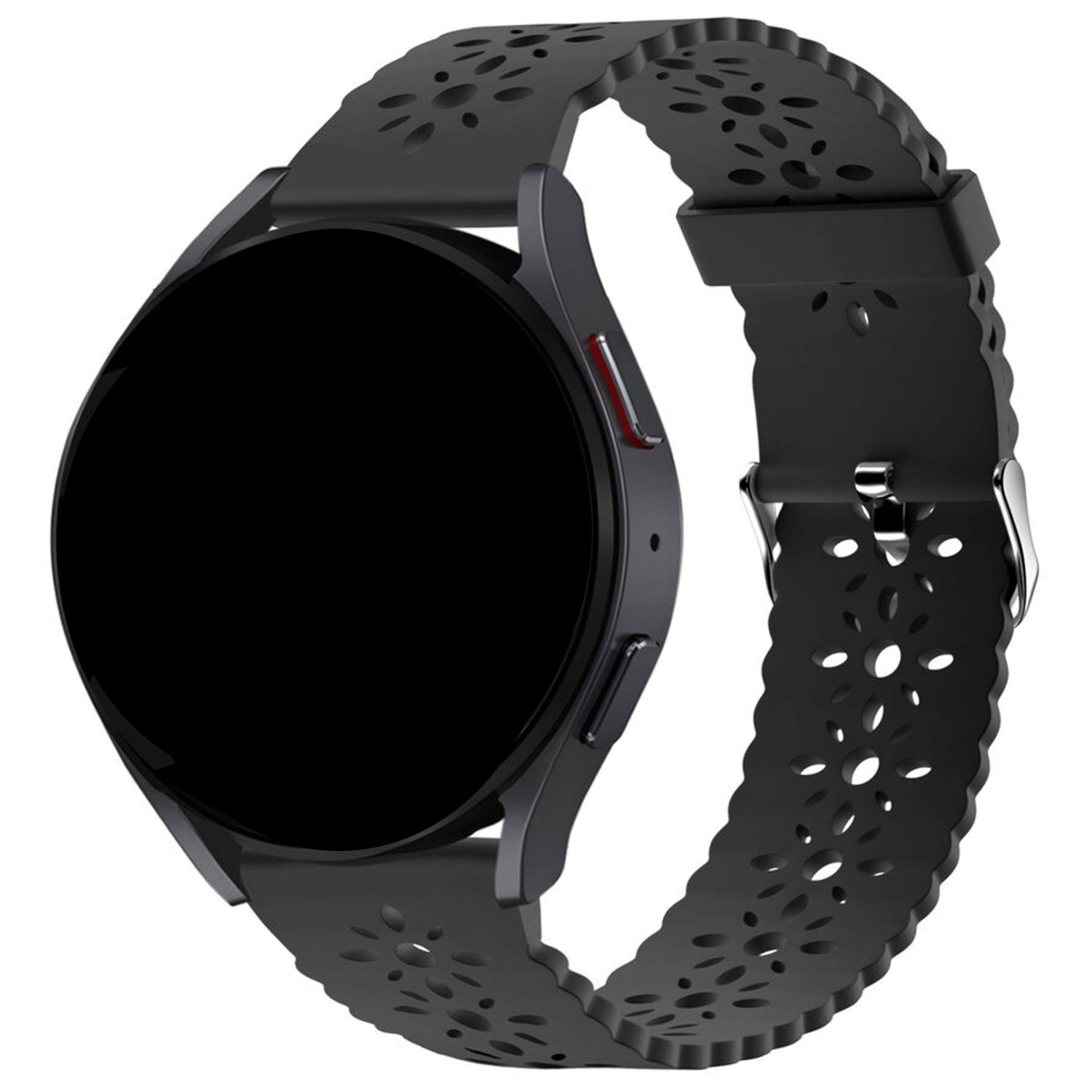 Bracelet de silicone brillante Samsung Galaxy Watch 6 Classic - noir