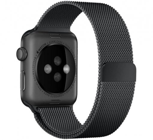 Bracelet milanais Apple Watch - noir