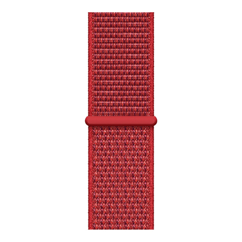 Bracelet boucle sport en nylon Apple Watch - mélange rouge