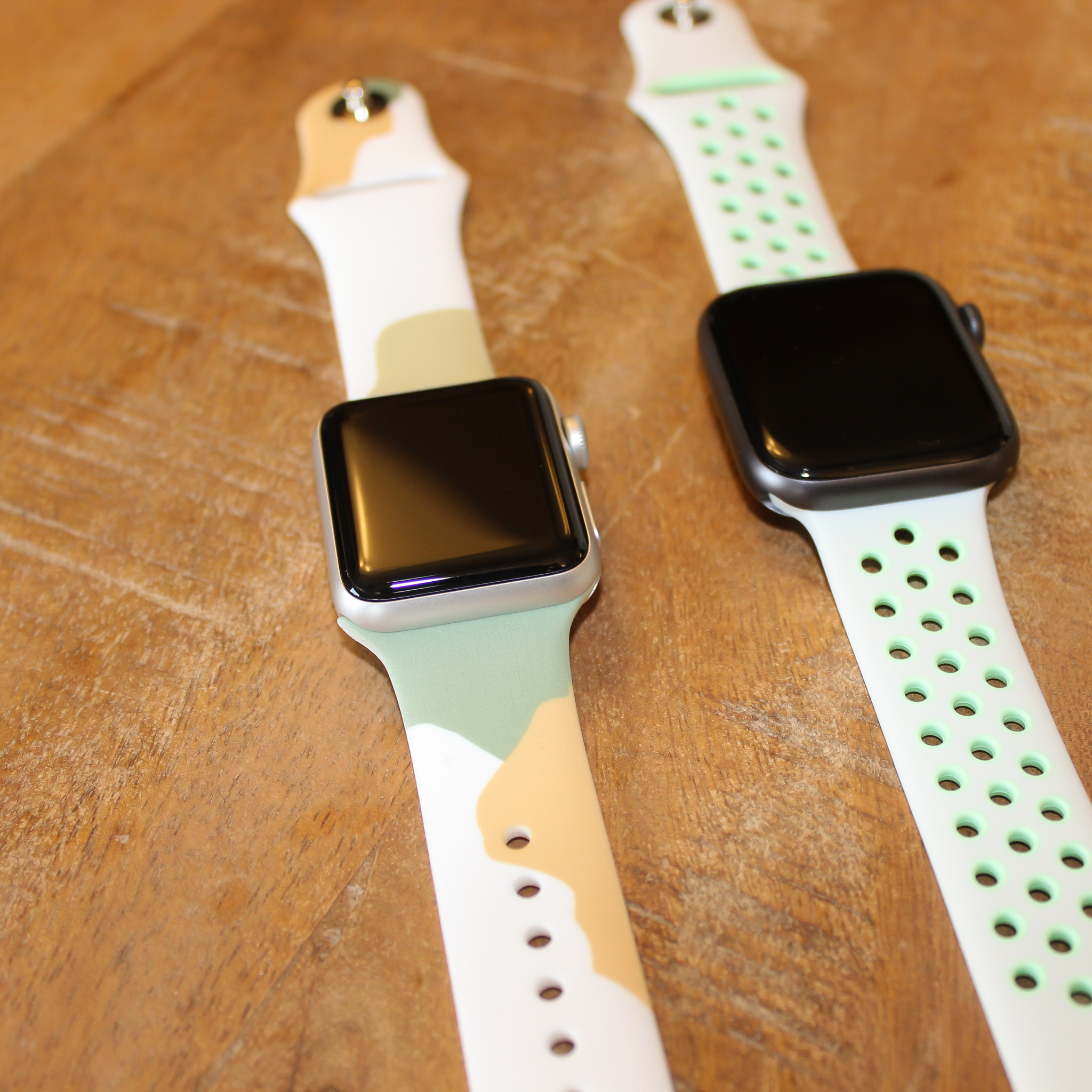 Bracelet sport double Apple Watch - vert aura