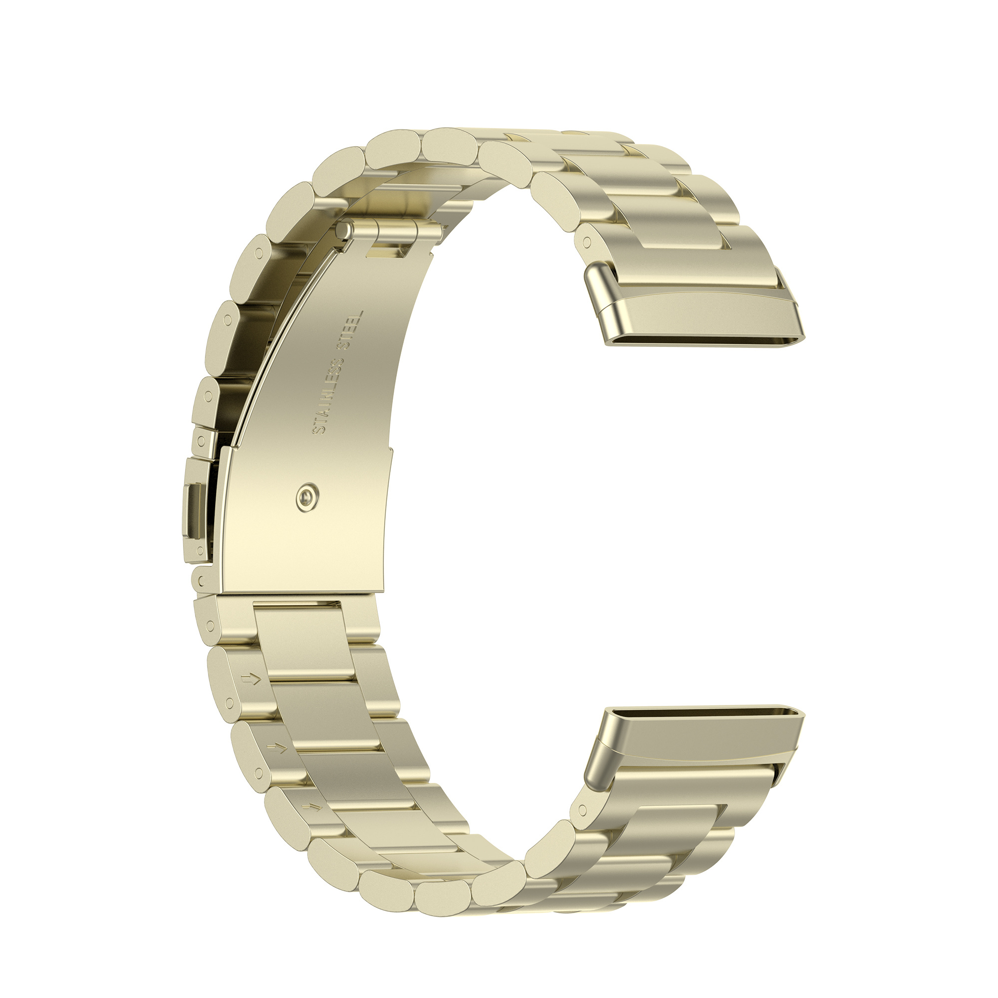 Bracelet acier perles Fitbit Versa 3 / Sense - champagne