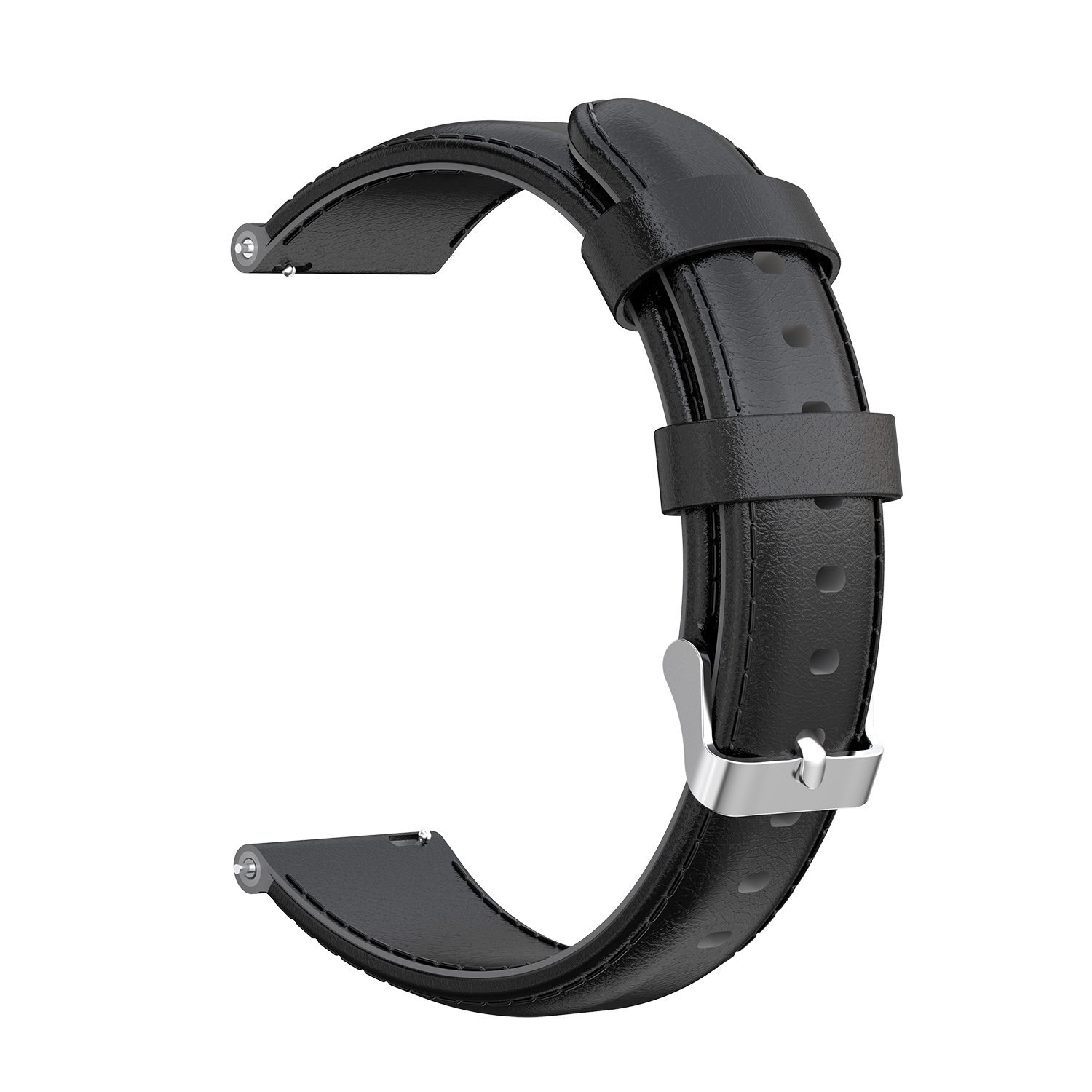 Bracelet en cuir Samsung Galaxy Watch - noir