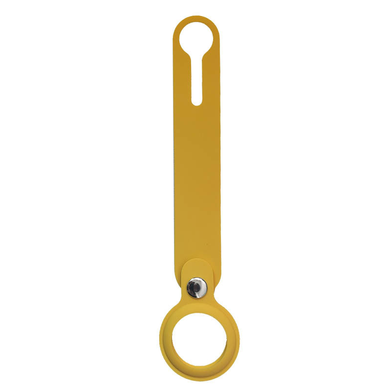 Porte-clés boucle en silicone AirTag - jaune