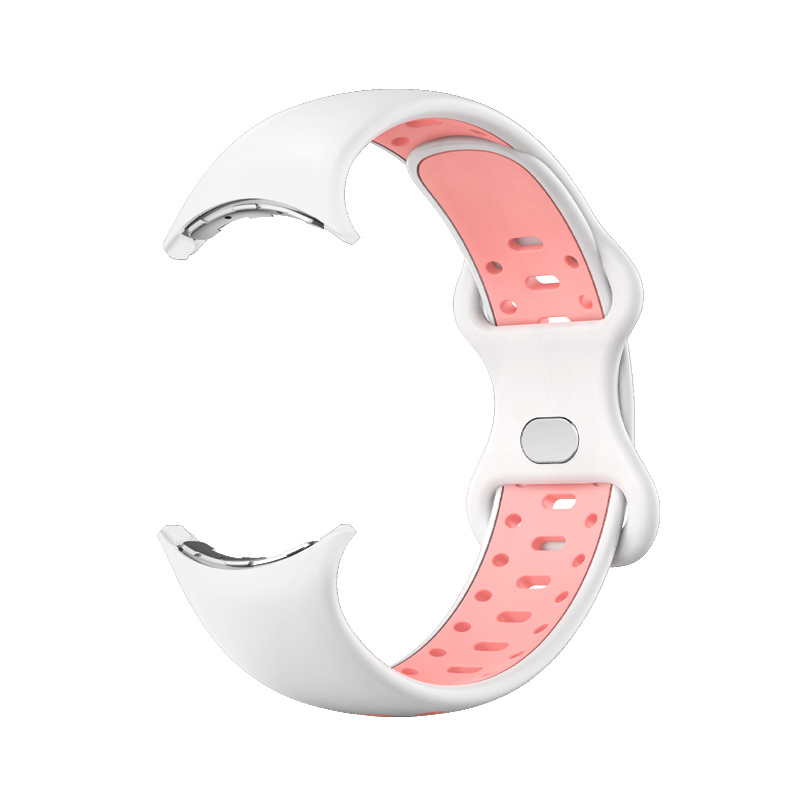 Bracelet sport double Google Pixel Watch - blanc rose