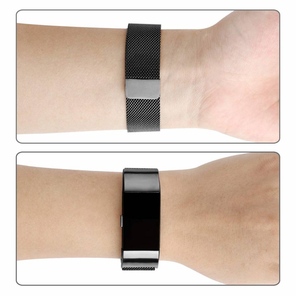 Bracelet milanais Fitbit Charge 2 - noir